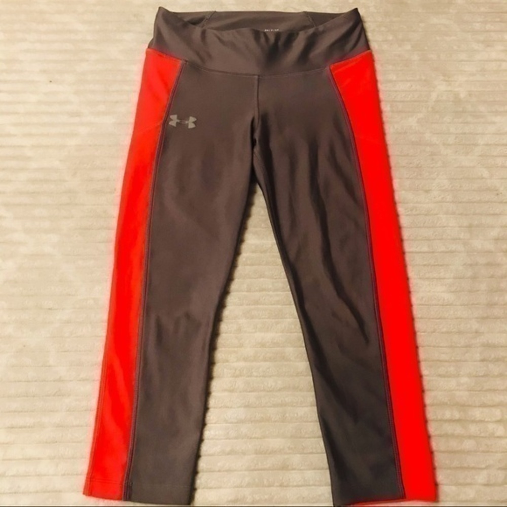 Under Armour Compression Gray Orange Tight…